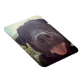 Black Lab Selfie Dog Foto Magnet (Rechte Seite)