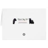Black Lab Sympathy Card - Hund Beileid - Heimtierv (Rückseite Horizontal)