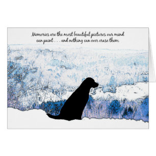 Black Lab Sympathy Card - Hund Beileid - Heimtierv