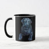 Black Lab Tasse Kaffee Cup Blue Hund Art Cup (Links)