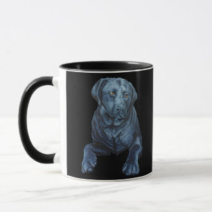 Black Lab Tasse Kaffee Cup Blue Hund Art Cup