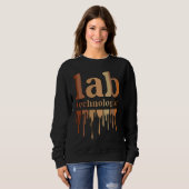 Black Lab Technologist African American Laboratory Sweatshirt (Vorne ganz)
