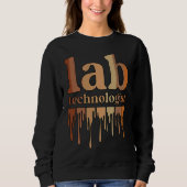 Black Lab Technologist African American Laboratory Sweatshirt (Vorderseite)