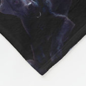 Black Lab Throw Rosey Welppy Dog Fleecedecke (Ecke)