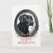 Black Lab Weihnachten (Vorderseite)