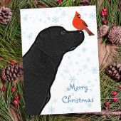 Black Lab Weihnachten Kardinal - Niedlicher Labrad