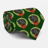 Black Lab Weihnachts-Krawatte Krawatte (Gerollt)