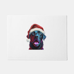 Black Lab Weihnachts-Magic_ Labrador in der Weihna Fußmatte