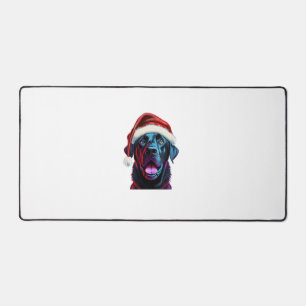 Black Lab Weihnachts-Magic_ Labrador in der Weihna Schreibtischunterlage