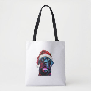 Black Lab Weihnachts-Magic_ Labrador in der Weihna Tasche