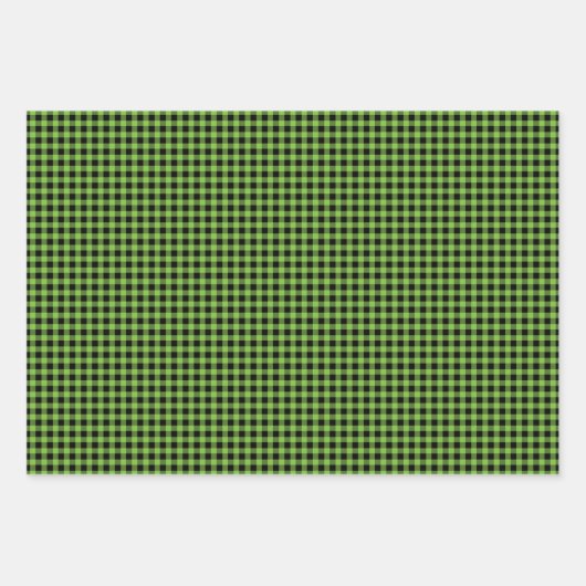 Black Lab Weihnachts-Muster Karo Combo Fun Geschenkpapier Set (Vorderseite 3)