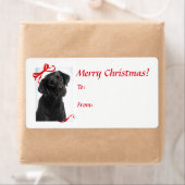 Black Lab Weihnachtsgeschenke Labels (Insitu)