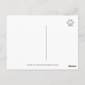 Black Lab Welppy Birthday Balloons Postkarte (Rückseite)