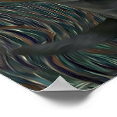 Black Lab Welppy Starry Night Van Gogh Inspiriert Poster (Ecke)