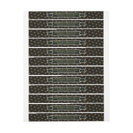 Black Label Bee Colony Honey Jar Lid Labels