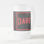 'Black Label' Pip Squeaks 'Davey' Mattglas Bierglas (VorderseiteRechts)