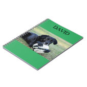 Black Labor Spiralheft mit individuelle Name. Notizblock (Linke Seite)