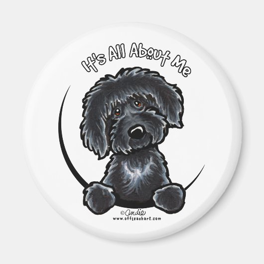 Black Labradodle IAAM Magnet (Vorne)