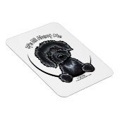 Black Labradodle IAAM Magnet (Rechte Seite)