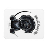 Black Labradodle IAAM Magnet (Horizontal)