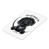 Black Labradodle IAAM Magnet (Linke Seite)