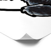 Black Labradodle IAAM Poster (Ecke)