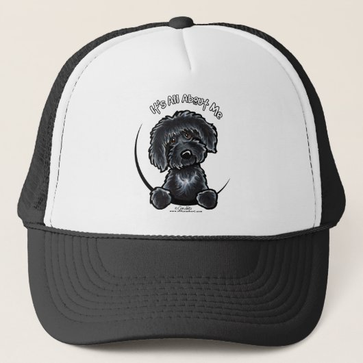 Black Labradodle IAAM Truckerkappe (Vorderseite)