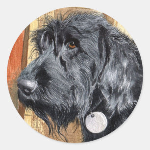 Black Labradoodle #1 Stickers