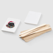 Black Labradoodle Weihnachtsbaum Xmas Lights Doodl Fächer (Non-assembled)