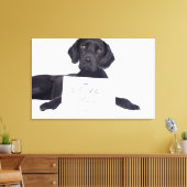 Black Labrador 13 Monate Leinwanddruck (Insitu (Wohnzimmer))
