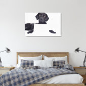 Black Labrador 13 Monate Leinwanddruck (Insitu (Schlafzimmer))