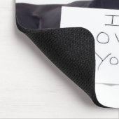 Black Labrador 13 Monate Mousepad (Ecke)