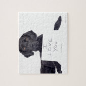 Black Labrador 13 Monate Puzzle (Vertikal)