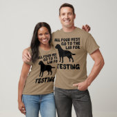 Black Labrador All food must go to the lab T-Shirt (Unisex)