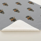 Black Labrador and Pheasant Sherpa Blanket Sherpadecke (3/4)