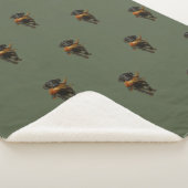 Black Labrador and Pheasant Sherpa Blanket Sherpadecke (3/4)