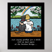 Black Labrador Angel und Mama Blonde S Poster (Vorne)