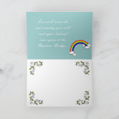 Black Labrador Angels Floral Karte (Innenseite)