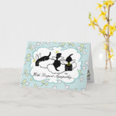 Black Labrador Angels Floral Karte (Gelbe Blume)