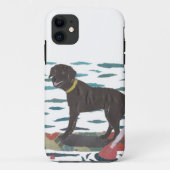 Black Labrador, Beach Dog Case-Mate iPhone Case (Rückseite)