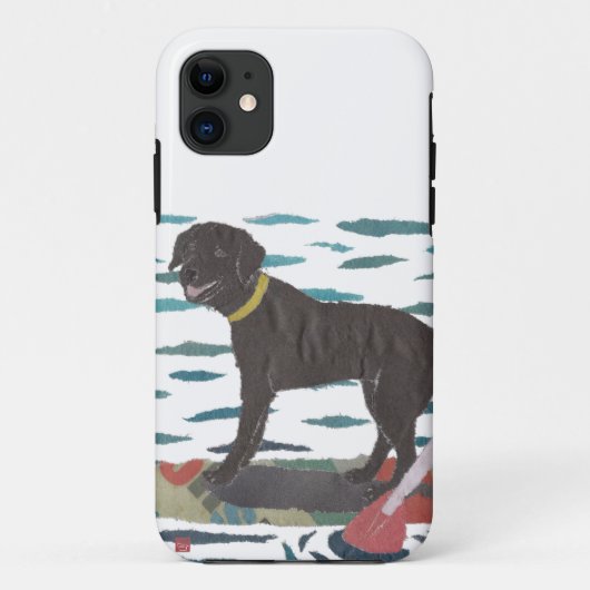 Black Labrador, Beach Dog Case-Mate iPhone Case (Rückseite)