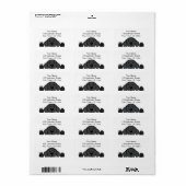 Black Labrador beobachtet Sie Adressaufkleber (Vorne)