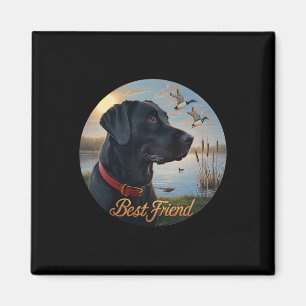 Black Labrador Best Friend. Jagd Wasservogelente Magnet