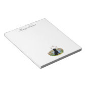 Black Labrador Bird Dog Sunset Notizblock (angewinkelt)