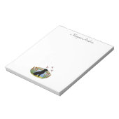 Black Labrador Bird Dog Sunset Notizblock (Rotiert)