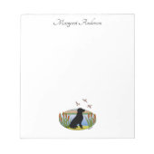 Black Labrador Bird Dog Sunset Notizblock (Vorderseite)