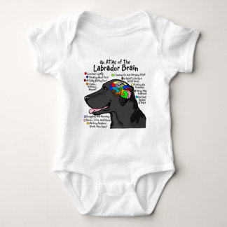 Black Labrador Brain Atlas Baby Strampler
