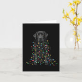 Black Labrador Christmas I'm Fine Everything Is Fi Karte (Gelbe Blume)