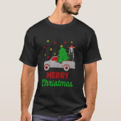 Black Labrador Christmas Merry Pet Dog Lover T-Shirt (Vorderseite)