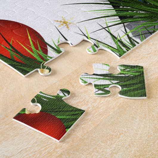 Black Labrador Christmas Puppy Dog Puzzle (Seite)